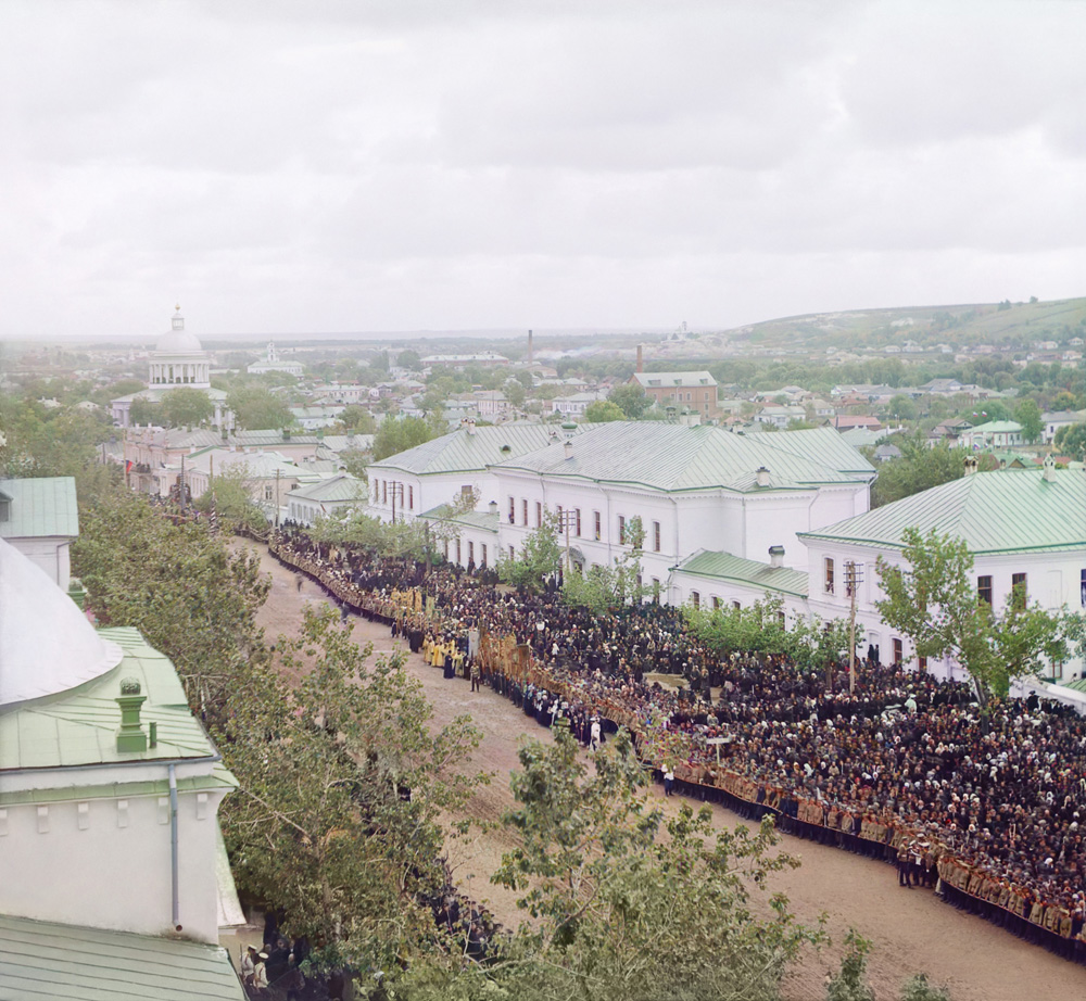 Торжества канонизации Свт. Иоасафа Белгородского на Соборной площади Белгорода 4 сентября 1911 года.