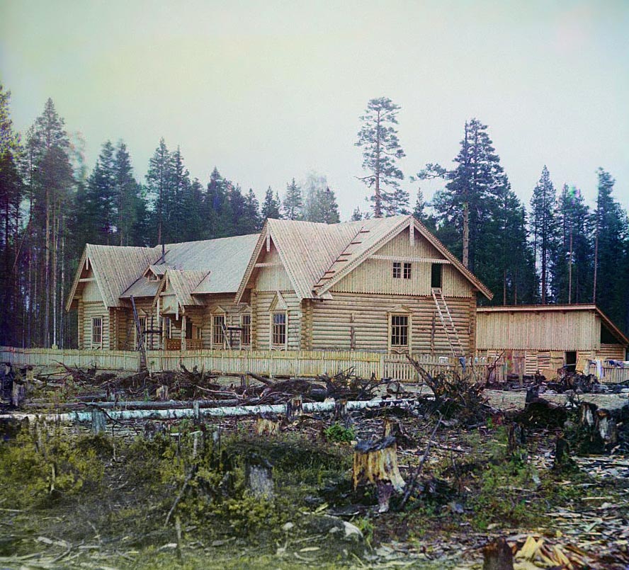 С. М. Прокудин-Горский. Тип железнодорожн. постройки [на ст. Масельская]. 1916 год