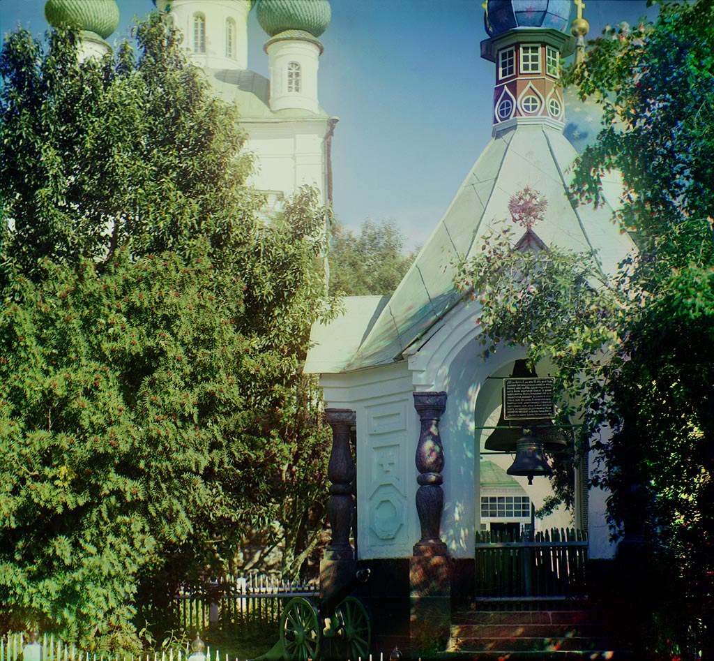 С. М. Прокудин-Горский. Царская колокольня. Соловецкий монастырь. 1916 год