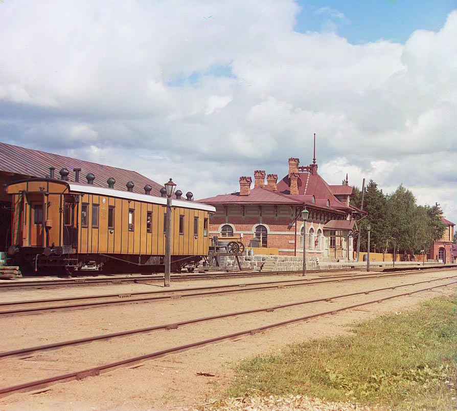 С. М. Прокудин-Горский. Станция Бородино 1911 год