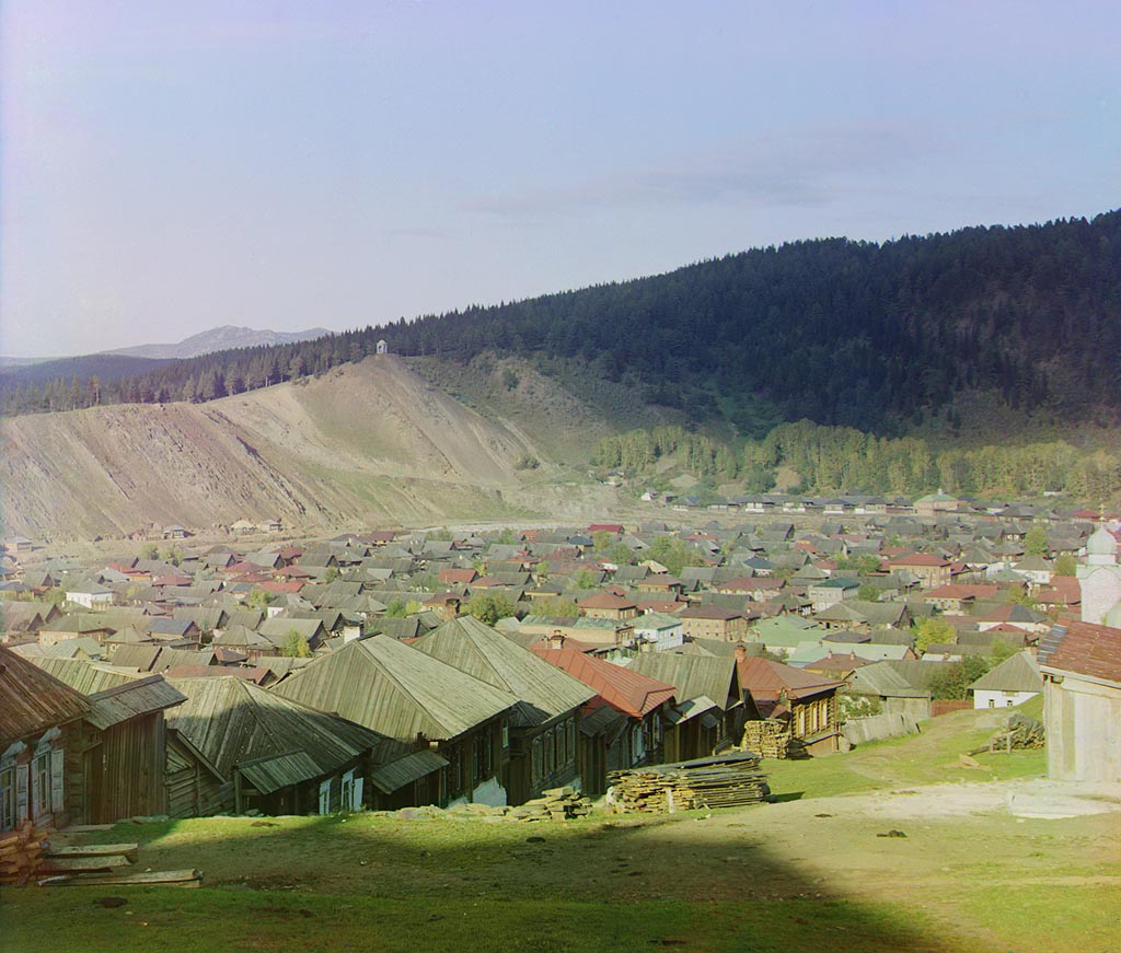 С. М. Прокудин-Горский. Вид в Златоусте. Осень 1909 года