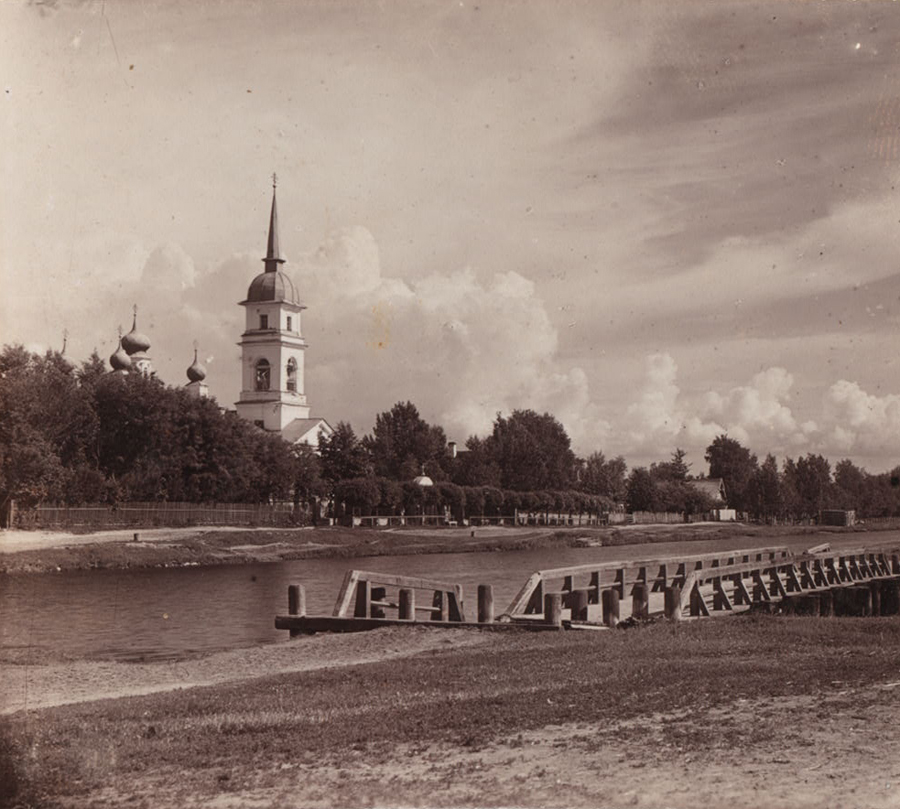 С. М. Прокудин-Горский. Село [Кобона]. 1909 год