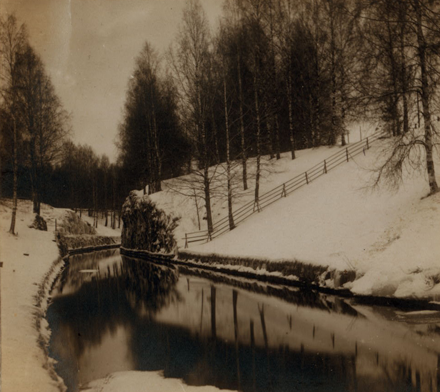 С. М. Прокудин-Горский. Зимой на Сайменском канале. [Лауритсала. Финляндия.] Не позже 1905 г.