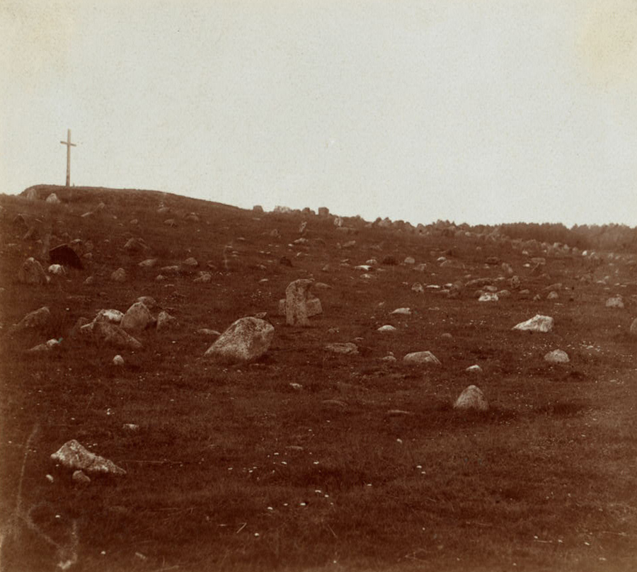 С. М. Прокудин-Горский. Кладбище павших в бою у деревни Студенка. 1911 год