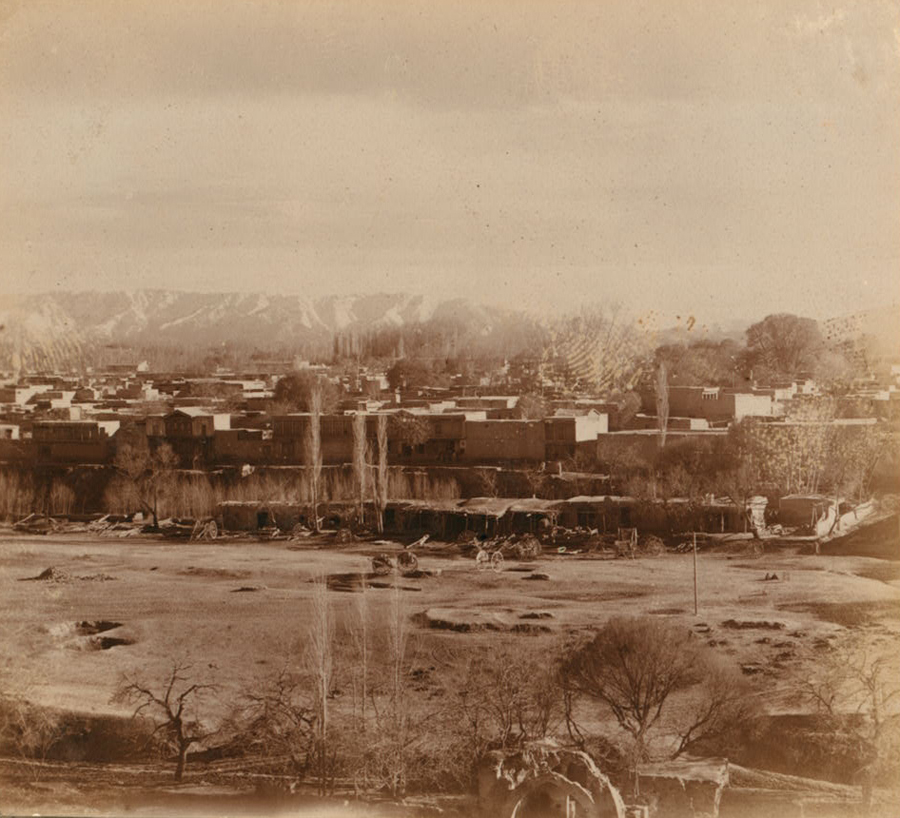 С. М. Прокудин-Горский. Самарканд. Вид на старый город от  Шах-Зинде. 