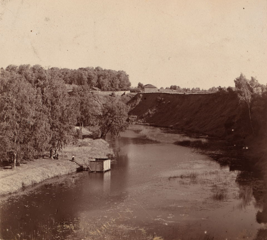 С. М. Прокудин-Горский. Река Кашинка в городе Кашине. 1910 год
